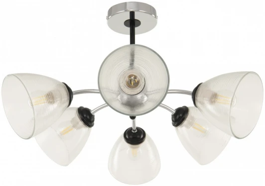 329007/3+3 CR.BK Потолочная люстра на штанге Arte Milano Napoli-329007 329007/3+3 CR.BK (220V)