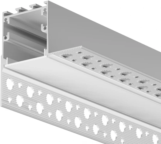 636014 Алюминиевый профиль световая линия встраиваемый под гипсокартон скрытого монтажа 59x59 серебро, 2 м, ALM-5959-S-2M Maytoni 636014