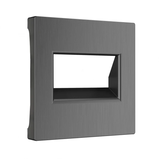 W1191104 Накладка для двойной розетки Еthernet RJ-45 (графит рифленый) Werkel W1191104 (a050741)