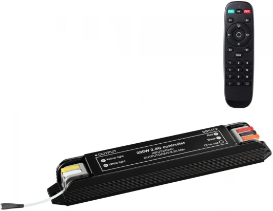359456 Смарт-контроллер с пульт ДУ Novotech Easy 359456 DRIVE черный 200W 24V (умный дом - Tuya Smart, Smart Life)