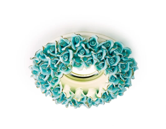 D5505 BL/G Встраиваемый точечный светильник Ambrella Дизайн С Узором И Орнаментом Гипс D5505 BL/G