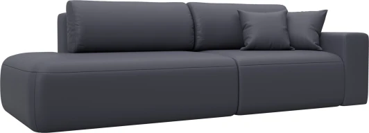 127713 Диван прямой Лига-036 НПБ Модерн подлокотник справа Лига Диванов (Экокожа) арт.127713