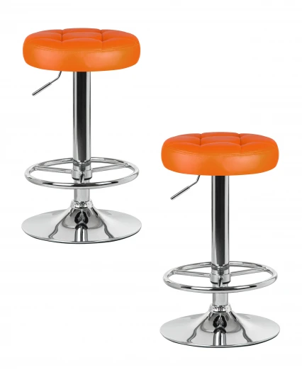 LM-5008-N_CH-M_EL-orange Набор 2 шт табурет барный DOBRIN BRUNO (оранжевый)