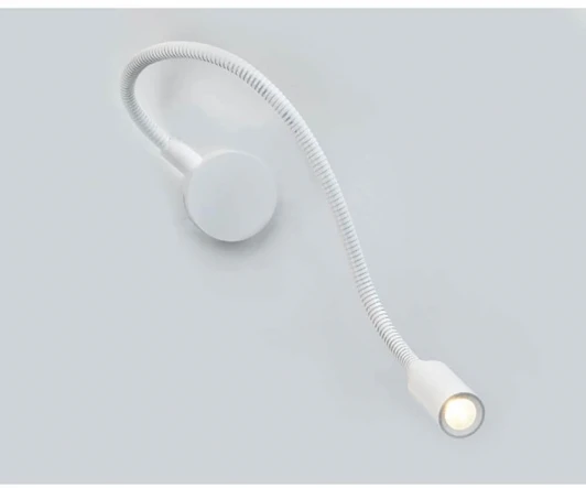3026 White Бра на гибкой ножке Italline white 3026 (LED, 220V, для чтения)