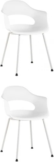 УТ000037268 Стул Lady пластик белый 2 шт. Stool Group (арт.УТ000037268)