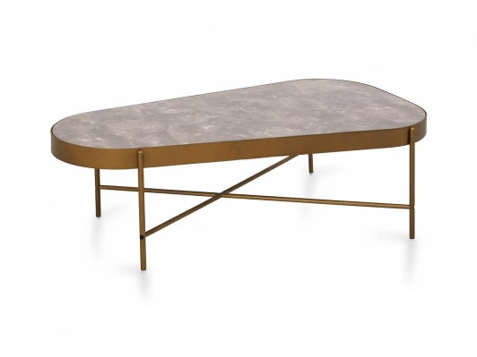 632081 Стол журнальный Ricko ОГОГО 632081 (бронзовый, серый)