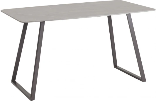 УТ000040512 Стол обеденный Stool Group Vermont 140*80 см керамика темная ножки серые арт.УТ000040512