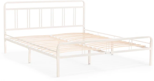 403024 Полутораспальная кровать Woodville Рейк 120х200 белая 403024