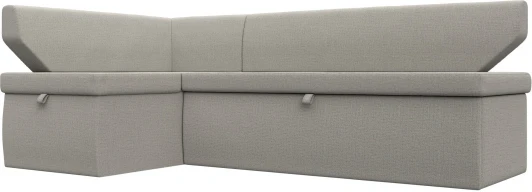 125895L Диван кухонный угловой Омура левый угол (Бежевый/Рогожка) Лига Диванов арт.125895L