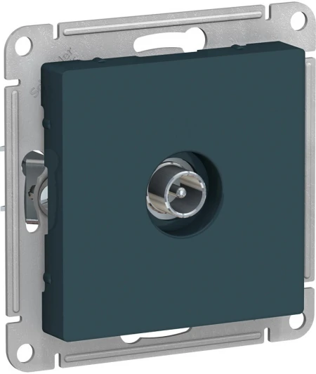 ATN000891 ТВ-розетка встраиваемая оконечная (изумрудный) Systeme Electric AtlasDesign ATN000891