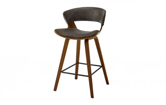 JY3080-1109PU#Y15-03 Стул барный JY3080-1109 коричневый PU#Y15-03/орех ESF 5846