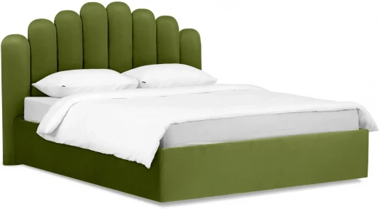 517603 Кровать Queen Sharlotta 1600 Lux ОГОГО (арт.517603), (Ткань/Зеленый)