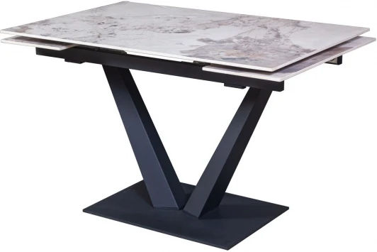 21038 Стол раскладной Top Concept Малибу (120+30+30), керамика глянцевая Pandora