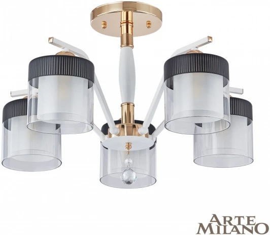 332646/5 FGD+WT Потолочная люстра на штанге Arte Milano Napoli-2646 332646/5 FGD+WT (220V, подвески)