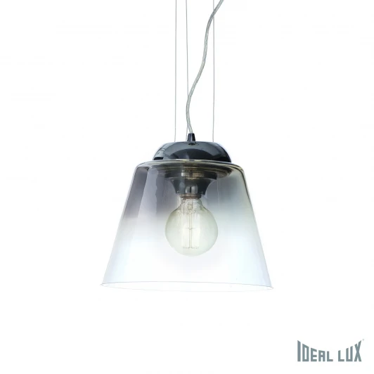 CYLINDER SP1 D40 CROMO SFUMATO Подвесной светильник Ideal Lux Cylinder SP1 D40 CROMO SFUMATO