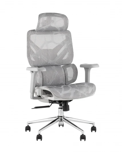 УТ000042056 Кресло офисное TopChairs Structo серая сетка Stool Group УТ000042056