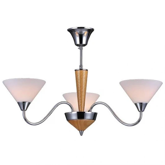 EVORA 11400/3C CHROME, OAK Потолочная люстра Natali Kovaltseva Evora 11400/3C CHROME, OAK