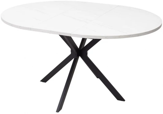 464M04504 Стол ВЕГА D110 раскладной Мрамор Леванто / черный каркас