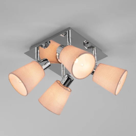 20080/4 хром / бежевый Спот Eurosvet Culver 20080/4 хром/бежевый