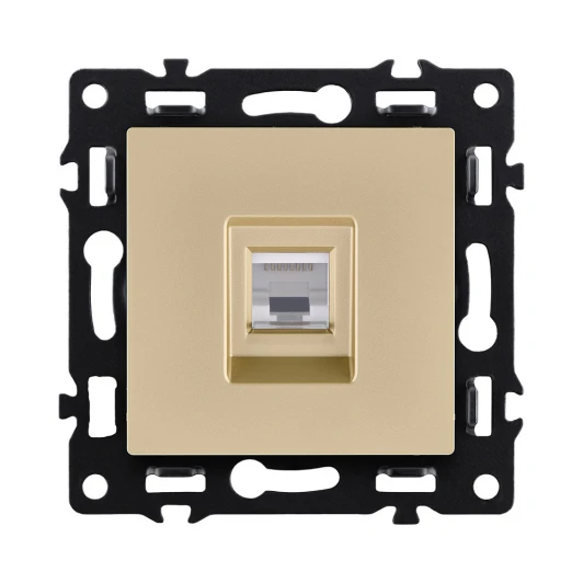 AS-017GD Розетка Ethernet RJ45 золотой Kollinger Asthetik AS-017GD