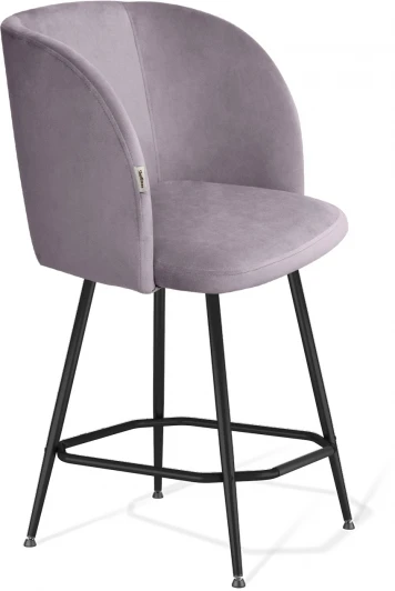 1658317602 Стул полубарный SHT-ST33/S131-1 сиреневая орхидея/черный муар Sheffilton 1658317602