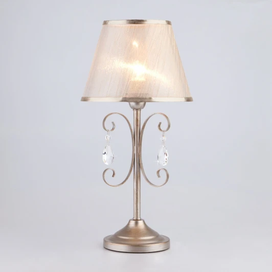 01051/1 серебро Интерьерная настольная лампа Eurosvet Liona 01051/1 серебро