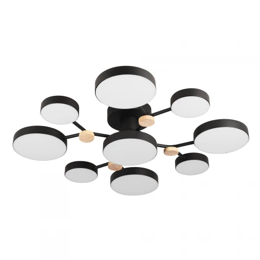 L3201-780 BK Потолочная люстра светодиодная с пультом с регулировкой цветовой температуры и яркости LED4U LED4U L3201-780 BK