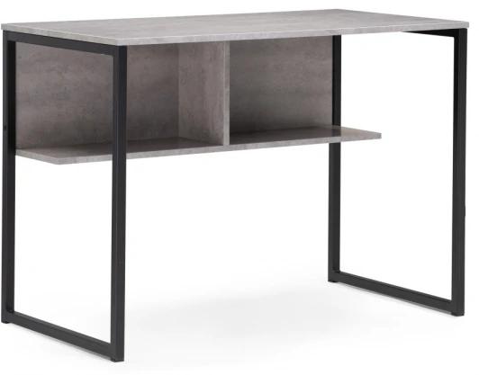 489686 Письменный стол Notta Клер Лофт черный матовый / бетон 489686