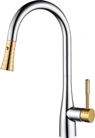 DA1462504A Смеситель D&K Rhein Schiller DA1462504A для кухонной мойки, золото