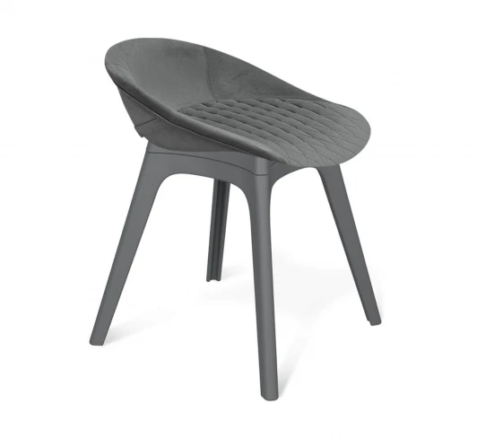 9336758301 Стул Sheffilton SHT-ST19-SF2/S195 туманная дымка/темно-серый 9336758301