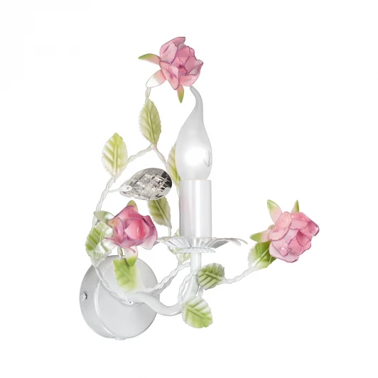 V1276/1A Бра Vitaluce V1276/1A (220V, выключатель, свеча, цветы)