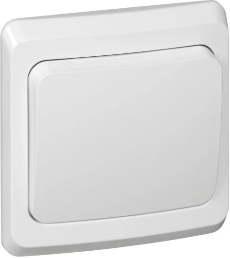 BC10-001B Выключатель встраиваемый одноклавишный (белый) Systeme Electric Этюд BC10-001B