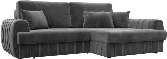 129277 Диван угловой Лига-057 НПБ угол правый Лига Диванов (Велюр) арт.129277