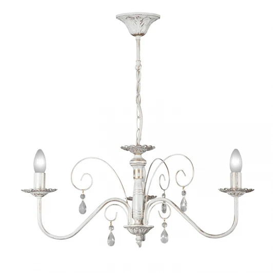 S9016-3 Люстра подвесная Day&Night, 3 лампы, белый с золотом и прозрачным