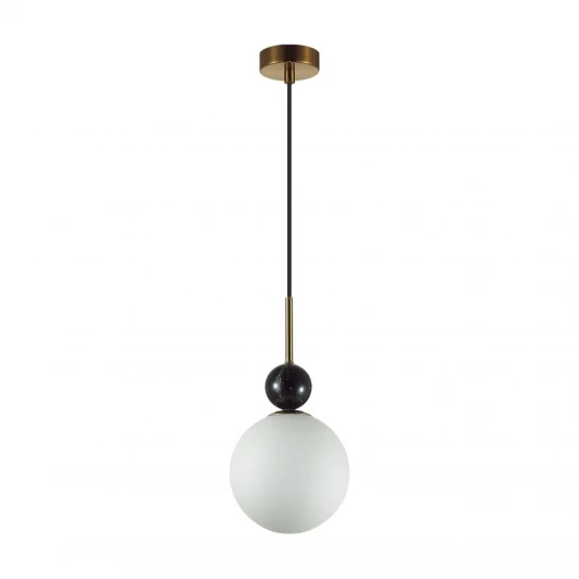 4361/1A Подвесной светильник Odeon Light Lolla 4361/1A бронзовый/белый/камень/металл IP20 E14 40W 220V
