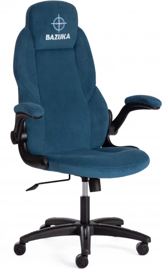 21156 Компьютерное кресло игровое Tetchair BAZUKA (Флок/Синий)