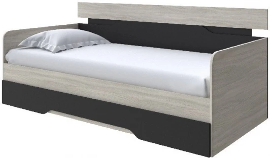 2019988 Без бренда Кровать-Софа Milton (ЛДСП Ясень Шимо Светлый/Черный) 120x200