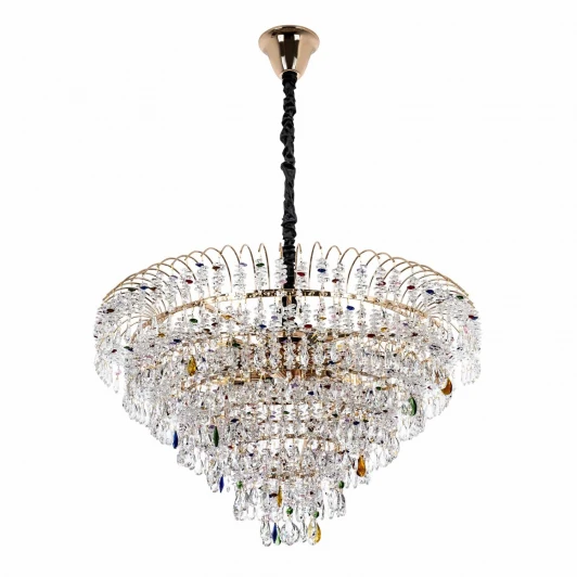 ML.850.18 GD Подвесная люстра хрустальная Modelux MODELUX ML.850.18 GD