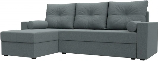 125978L Диван угловой Верона Лайт левый угол (Серый/Рогожка) Лига Диванов арт.125978L