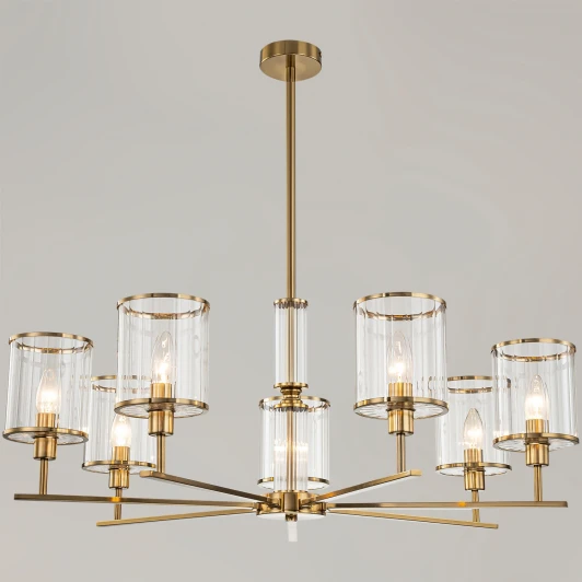 IL0183-8C-79 COPPER KOPNINI Потолочная люстра на штанге ILLUMICO IL0183-8C-79 COPPER KOPNINI