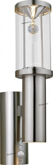 90109 Бра уличное с датчиком движения хрустальное Eglo Trono Crystal, 2 лампы, никель