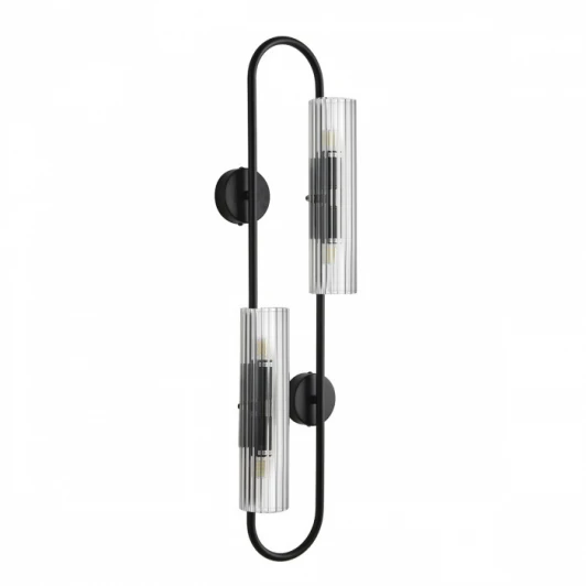 6561/4W Бра Lumion Toronto 6561/4W SUSPENTIONI LN26 черный/прозрачный, металл/стекло G9 4*20W 220V