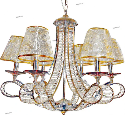 Q8148/6
 chrome white crystal Потолочная люстра N-Light Q8148 Q8148/6
 chrome white crystal