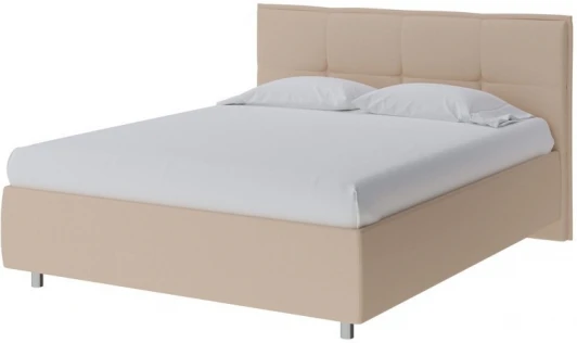 1909481 PROxSON Кровать Lino без основания (Ткань: Рогожка Savana Camel (бежевый)) 200x190