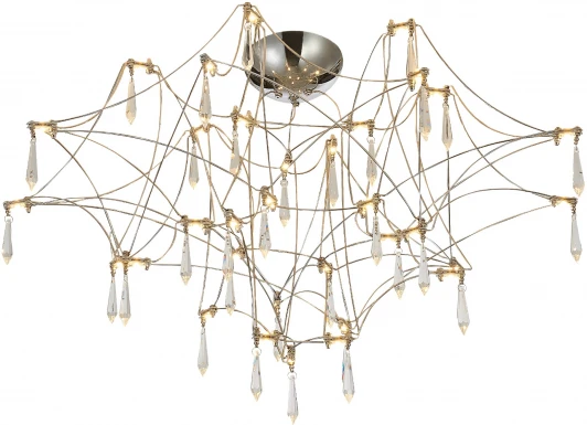 SL6601.102.78 Потолочная люстра светодиодная ST Luce Gravetta SL6601.102.78 Хром/Прозрачный LED 78*0,35W 3000K (220V)