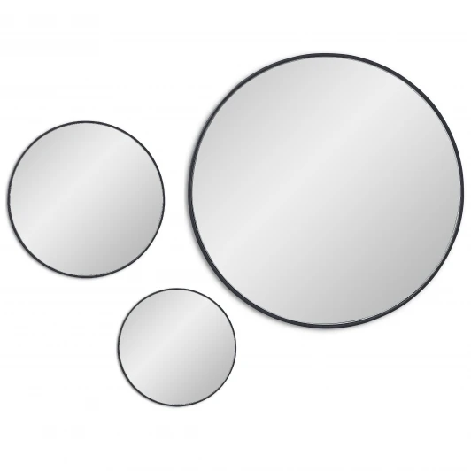 SM017BL Jupiter Black Сет из 3-х зеркал Ø70, Ø40, Ø30 см Art-Zerkalo SM017BL 13765
