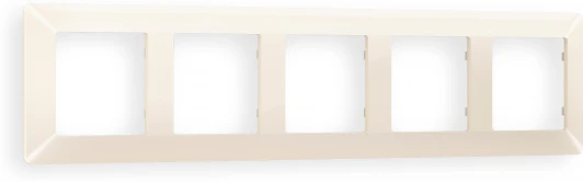 AF110305 Рамка Ambrella Volt ALFA Line (Бежевый глянец) 5-ая AF110305