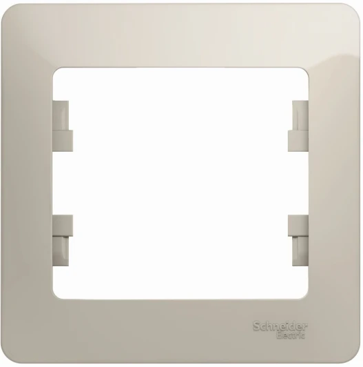 GSL000901 Рамка на 1 пост (молочный) Systeme Electric Glossa GSL000901