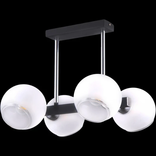 IL9559-4PSQ-79 CR BK Потолочная люстра на штанге ILLUMICO IL9559-4PSQ-79 CR BK (220V)