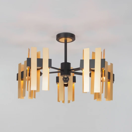 70116/5 черный Потолочная люстра Eurosvet Spada 70116/5 черный